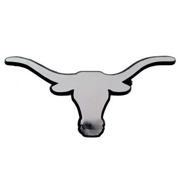 Wholesale-Texas Molded Chrome Emblem University of Texas Molded Chrome Emblem 3.25” x 3.25 - "Longhorn" Logo SKU: 60321