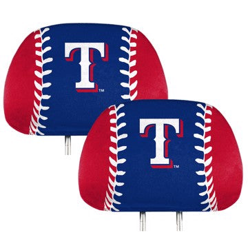Wholesale-Texas Rangers Printed Headrest Cover MLB Universal Fit - 10" x 13" SKU: 62594