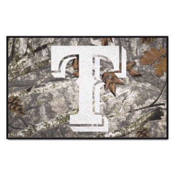 Wholesale-Texas Rangers Starter Mat - Camo MLB Accent Rug - 19" x 30" SKU: 34966