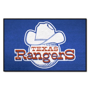 Wholesale-Texas Rangers Starter Mat - Retro Collection MLB Accent Rug - 19" x 30" SKU: 2027