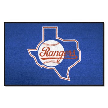 Wholesale-Texas Rangers Starter Mat - Retro Collection MLB Accent Rug - 19" x 30" SKU: 2171