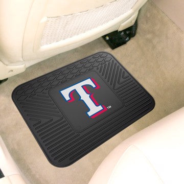 Wholesale-Texas Rangers Utility Mat MLB Back Seat Car Floor Mats - 1 Piece - 14" x 17" SKU: 10032