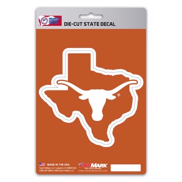 Wholesale-Texas State Shape Decal University of Texas State Shape Decal 5” x 6.25” - "Longhorn" Logo / Shape of Texas SKU: 61354