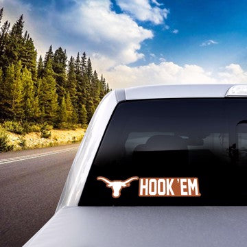 Wholesale-Texas Team Slogan Decal University of Texas Team Slogan Decal 3” x 12” - Primary Logo & Team Slogan SKU: 61431