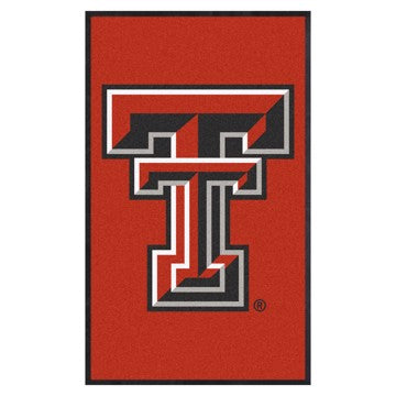 Wholesale-Texas Tech 3X5 High-Traffic Mat with Durable Rubber Backing 33.5"x57" - Portrait Orientation - Indoor SKU: 6698
