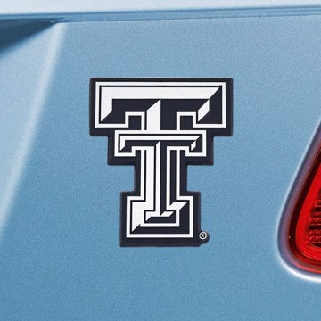 Wholesale-Texas Tech Emblem - Chrome Texas Tech University Chrome Emblem 2.7"x3.2" - "TT" Logo SKU: 14899
