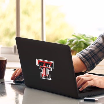 Wholesale-Texas Tech Matte Decal Texas Tech University Matte Decal 5” x 6.25” - "TT" Logo SKU: 61294