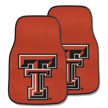 Wholesale-Texas Tech Red Raiders 2-pc Carpet Car Mat Set 17in. x 27in. - 2 Pieces SKU: 5329