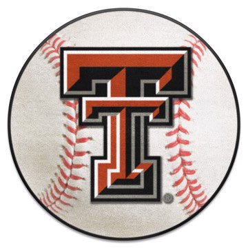 Wholesale-Texas Tech Red Raiders Baseball Mat 27" diameter SKU: 3556