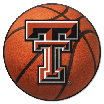 Wholesale-Texas Tech Red Raiders Basketball Mat 27" diameter SKU: 3562