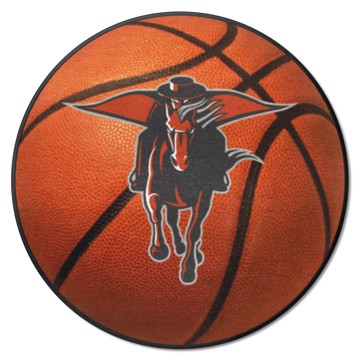 Wholesale-Texas Tech Red Raiders Basketball Mat NCAA Accent Rug - Round - 27" diameter SKU: 36596
