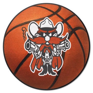 Wholesale-Texas Tech Red Raiders Basketball Mat NCAA Accent Rug - Round - 27" diameter SKU: 36597