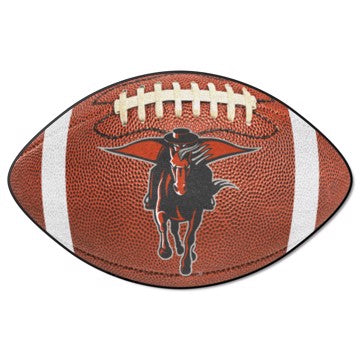 Wholesale-Texas Tech Red Raiders Football Mat NCAA Accent Rug - Shaped - 20.5" x 32.5" SKU: 36598