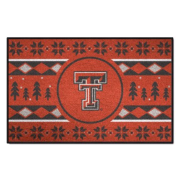 Wholesale-Texas Tech Red Raiders Holiday Sweater Starter Mat 19"x30" SKU: 25822