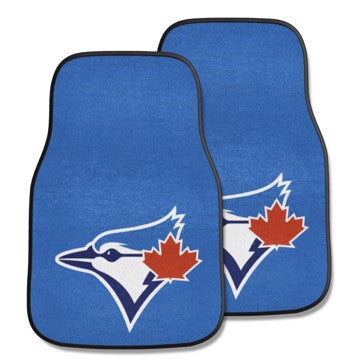 Wholesale-Toronto Blue Jays 2-pc Carpet Car Mat Set MLB Auto Floor Mat - 2 piece Set - 17" x 27" SKU: 6360