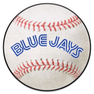Wholesale-Toronto Blue Jays Baseball Mat - Retro Collection MLB Accent Rug - Round - 27" diameter SKU: 2229