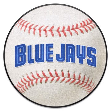 Wholesale-Toronto Blue Jays Baseball Mat - Retro Collection MLB Accent Rug - Round - 27" diameter SKU: 2288