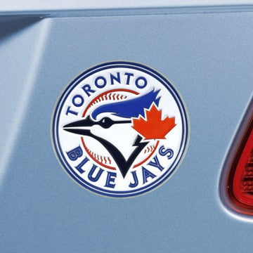 Wholesale-Toronto Blue Jays Emblem - Color MLB Exterior Auto Accessory - Color Emblem - 3.2" x 3" SKU: 26741