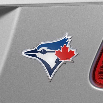 Wholesale-Toronto Blue Jays Embossed Color Emblem MLB Exterior Auto Accessory - Aluminum Color SKU: 60422