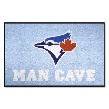 Wholesale-Toronto Blue Jays Man Cave Starter MLB Accent Rug - 19" x 30" SKU: 28691
