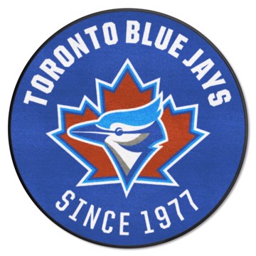 Wholesale-Toronto Blue Jays Roundel Mat - Retro Collection MLB Accent Rug - Round - 27" diameter SKU: 2274