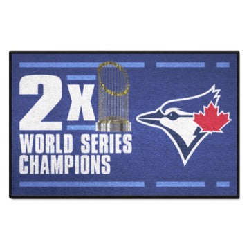 Wholesale-Toronto Blue Jays Starter Mat - Dynasty MLB Accent Rug - 19" x 30" SKU: 36113
