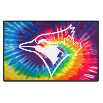 Wholesale-Toronto Blue Jays Starter Mat - Tie Dye MLB Accent Rug - 19" x 30" SKU: 34969