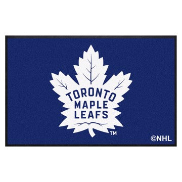 Wholesale-Toronto Maple Leafs 4X6 High-Traffic Mat with Rubber Backing NHL Commercial Mat - Landscape Orientation - Indoor - 43" x 67" SKU: 12885