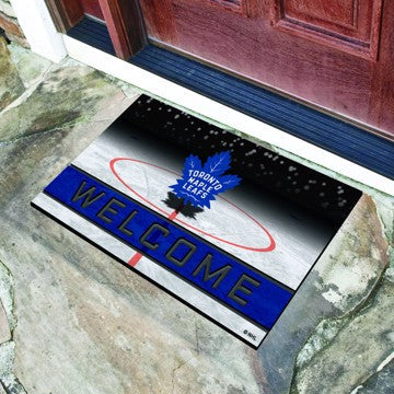 Wholesale-Toronto Maple Leafs Crumb Rubber Door Mat NHL Outdoor Door Mat - 18" x 30" SKU: 21288