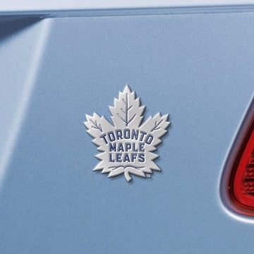 Wholesale-Toronto Maple Leafs Emblem - Color NHL Exterior Auto Accessory - Color Emblem - 2" x 3.2" SKU: 22794