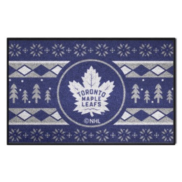 Wholesale-Toronto Maple Leafs Holiday Sweater Starter Mat NHL Accent Rug - 19" x 30" SKU: 26871