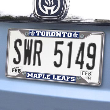 Wholesale-Toronto Maple Leafs License Plate Frame NHL Exterior Auto Accessory - 6.25" x 12.25" SKU: 16987