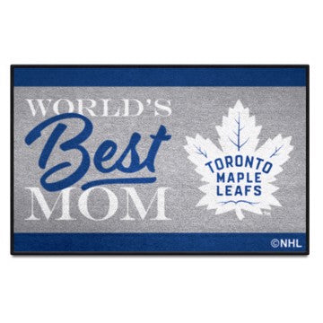 Wholesale-Toronto Maple Leafs Starter Mat - World's Best Mom NHL Accent Rug - 19" x 30" SKU: 34164
