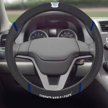 Wholesale-Toronto Maple Leafs Steering Wheel Cover NHL Universal Fit - 15" x 15" SKU: 16985