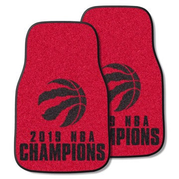 Wholesale-Toronto Raptors 2-pc Carpet Car Mat Set NBA Auto Floor Mat - 2 piece Set - 17" x 27" SKU: 25316