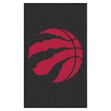 Wholesale-Toronto Raptors 3X5 High-Traffic Mat with Rubber Backing NBA Commercial Mat - Portrait Orientation - Indoor - 33.5" x 57" SKU: 9946