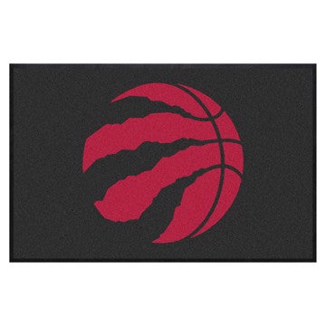 Wholesale-Toronto Raptors 4X6 High-Traffic Mat with Rubber Backing NBA Commercial Mat - Landscape Orientation - Indoor - 43" x 67" SKU: 9947