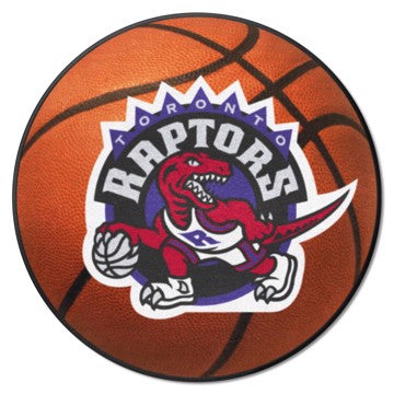 Wholesale-Toronto Raptors Basketball Mat - Retro Collection NBA Accent Rug - Round - 27" diameter SKU: 35415
