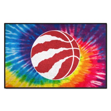 Wholesale-Toronto Raptors Starter Mat - Tie Dye NBA Accent Rug - 19" x 30" SKU: 34421