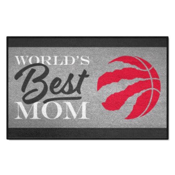 Wholesale-Toronto Raptors Starter Mat - World's Best Mom NBA Accent Rug - 19" x 30" SKU: 34196
