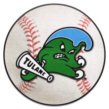 Wholesale-Tulane Green Wave Baseball Mat 27" diameter SKU: 1051