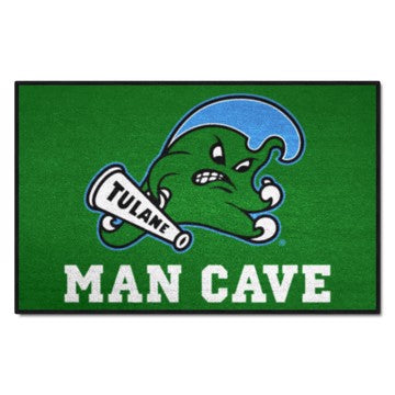 Wholesale-Tulane Green Wave Man Cave Starter 19"x30" SKU: 23087