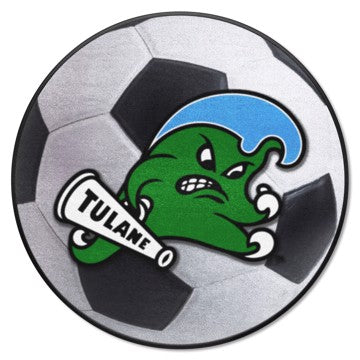 Wholesale-Tulane Green Wave Soccer Ball Mat 27" diameter SKU: 1053