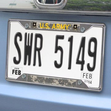 Wholesale-U.S. Army License Plate Frame U.S. Army License Plate Frame 6.25"x12.25" - "U.S Army" Official Logo SKU: 15688