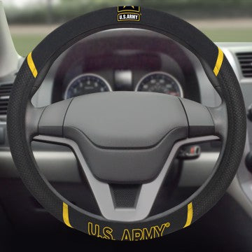 Wholesale-U.S. Army Steering Wheel Cover U.S. Army Steering Wheel Cover 15"x15" - "U.S Army" Official Logo SKU: 15692