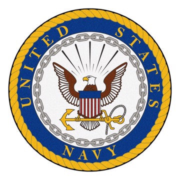 Wholesale-U.S. Navy 44" Round Mat 44" diameter SKU: 6749