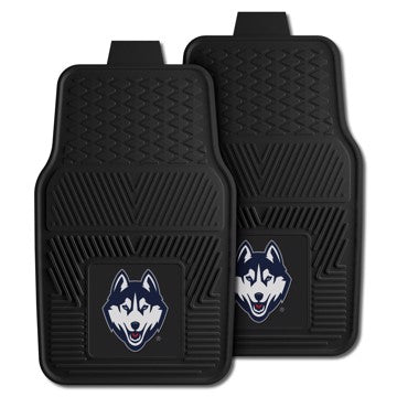 Wholesale-UConn Huskies 2-pc Vinyl Car Mat Set 17in. x 27in. - 2 Pieces SKU: 13263