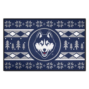 Wholesale-UConn Huskies Holiday Sweater Starter Mat 19"x30" SKU: 32988