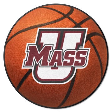 Wholesale-UMass Minutemen Basketball Mat 27" diameter SKU: 3688