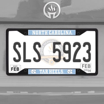 Wholesale-University of North Carolina - Chapel Hill License Plate Frame - Black North Carolina - NCAA - Black Metal License Plate Frame SKU: 31271